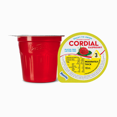 Ready-To-Drink Raspberry Flavoured Cordial Level 3 Moderately Thick - Pack of 12