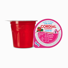 Ready-To-Drink Low Joule Raspberry Flavoured Cordial Level 2 Mildly Thick - Pack of 12