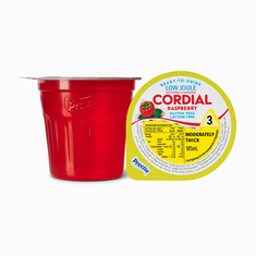 Ready-To-Drink Low Joule Raspberry Flavoured Cordial Level 3 Moderately Thick - Pack of 12