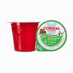 Ready-To-Drink Low Joule Raspberry Flavoured Cordial Level 4 Extremely Thick - Pack of 12