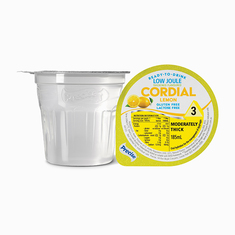 Ready-To-Drink Low Joule Lemon Flavoured Cordial Level 3 Moderately Thick - Pack of 12